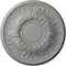Ekena Millwork Wakefield Ceiling Medallion (Fits Canopies up to 3 5/8"), 11 3/4"OD x 1 1/4"P, Primed White CM11WA - alternate 1